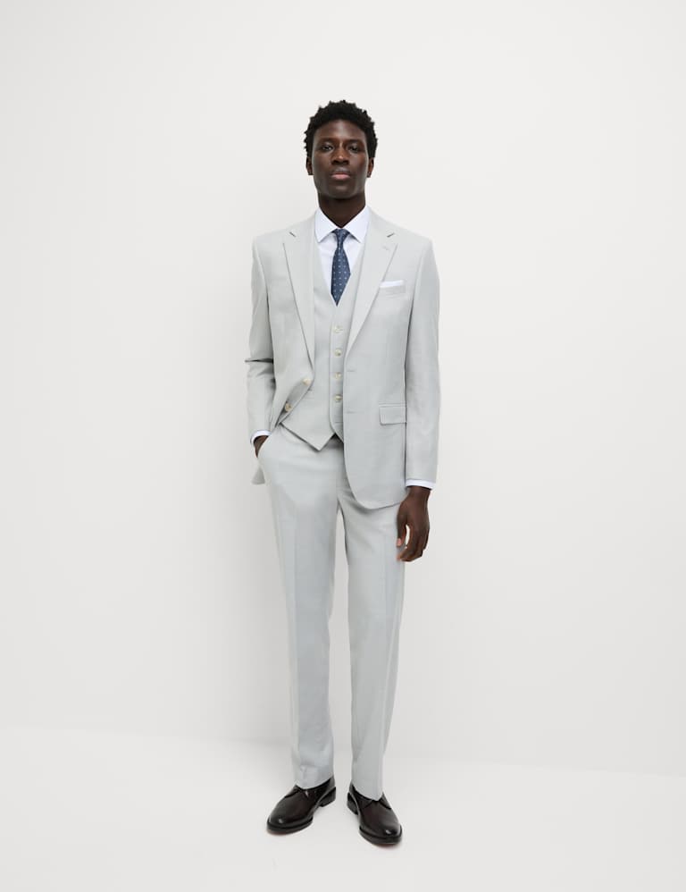 3 Piece Regular Fit Stretch Suit 2 of 6