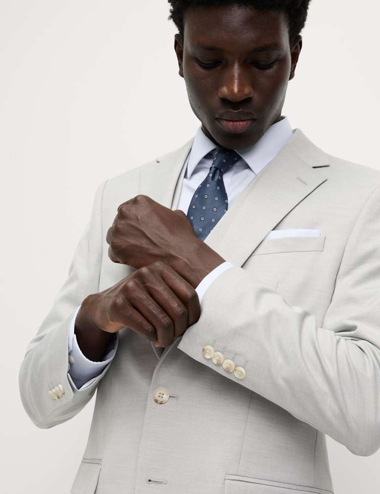 3 Piece Regular Fit Stretch Suit 3 of 6