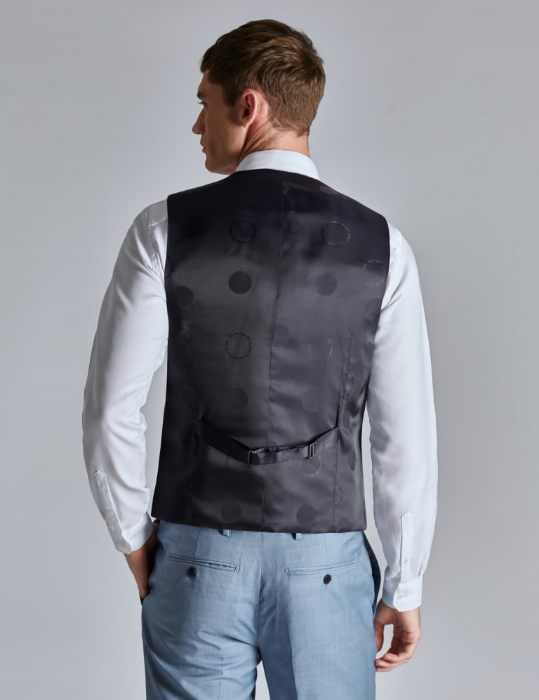 Slim Fit Wool Blend Sharkskin Suit 3 of 7