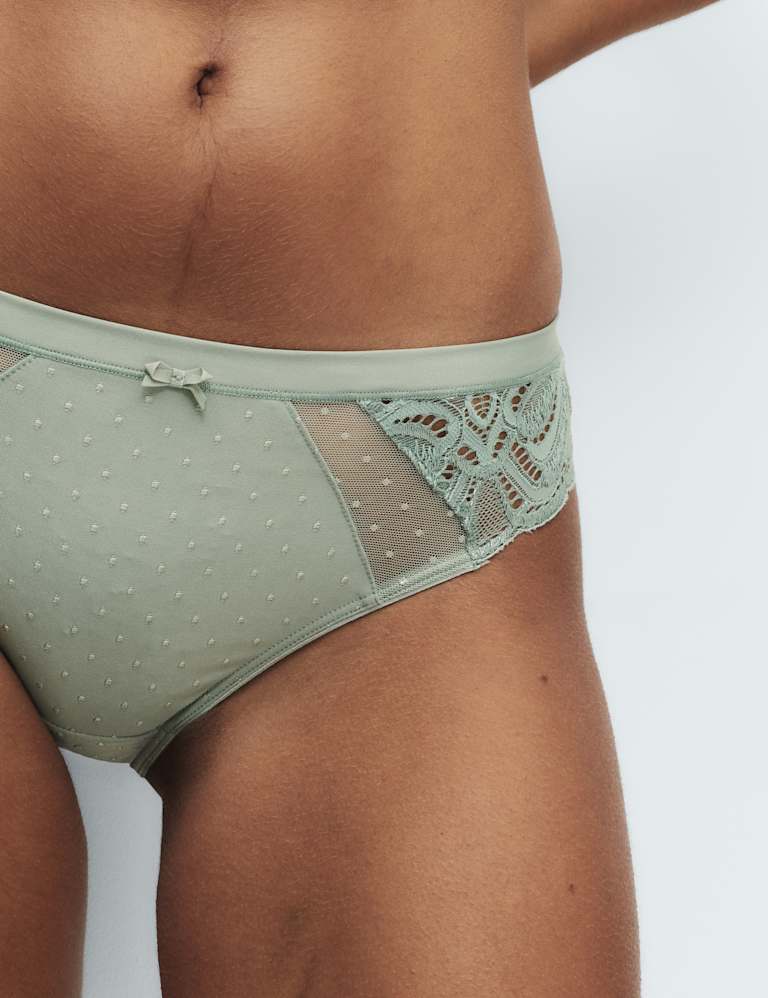 Mesh Wired Extra Support Bra Set F-J 5 of 6