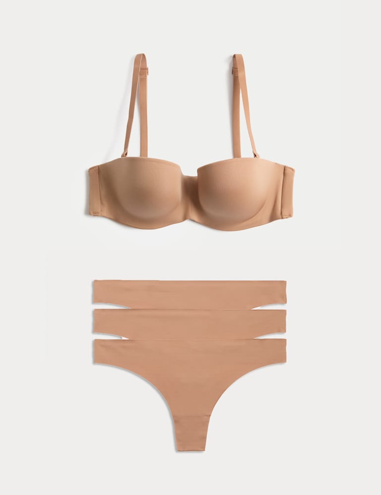 Body Invisibles™ Wired Strapless Bra Set A-E 2 of 6