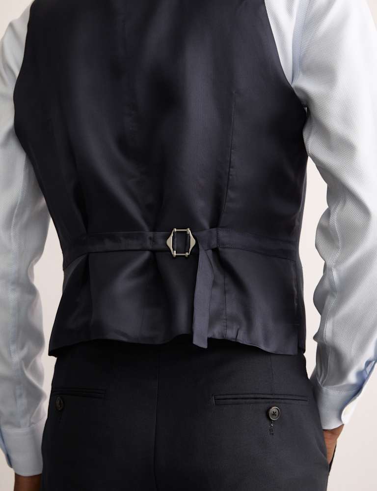 3 Piece Tailored Fit Silk & Linen Blend Suit 5 of 6