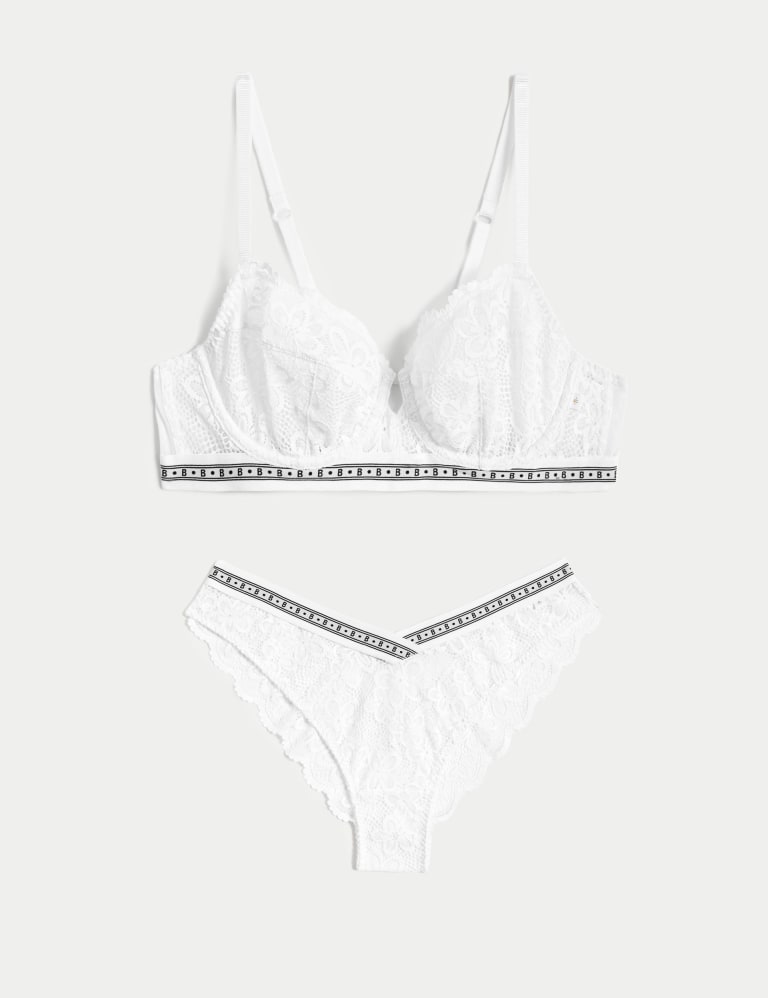 Cleo Lace Wired Balcony Bra Set A-G 2 of 6