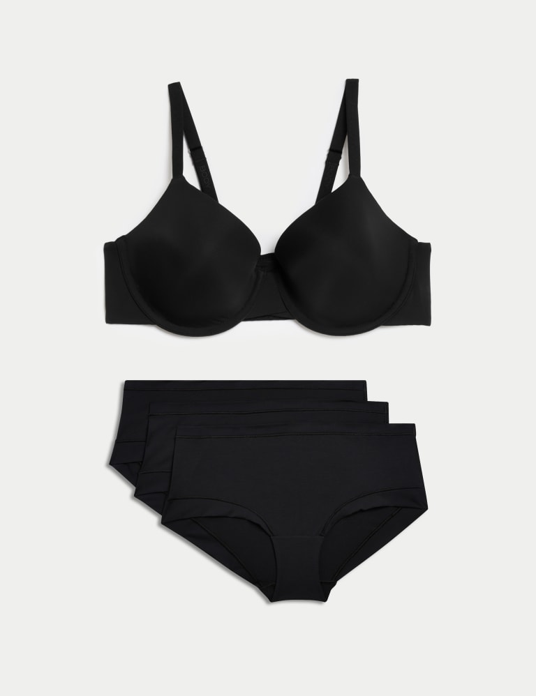 Flexifit™ Front Fastening Wired Full-Cup T-Shirt Bra Set A-E 2 of 6