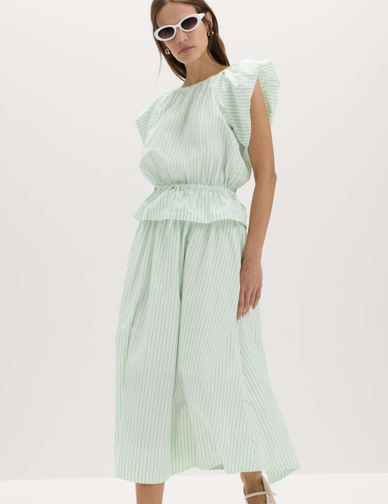 Striped Top & Skirt Set 1 of 6