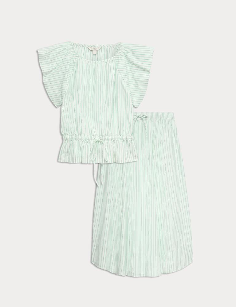 Striped Top & Skirt Set 2 of 6