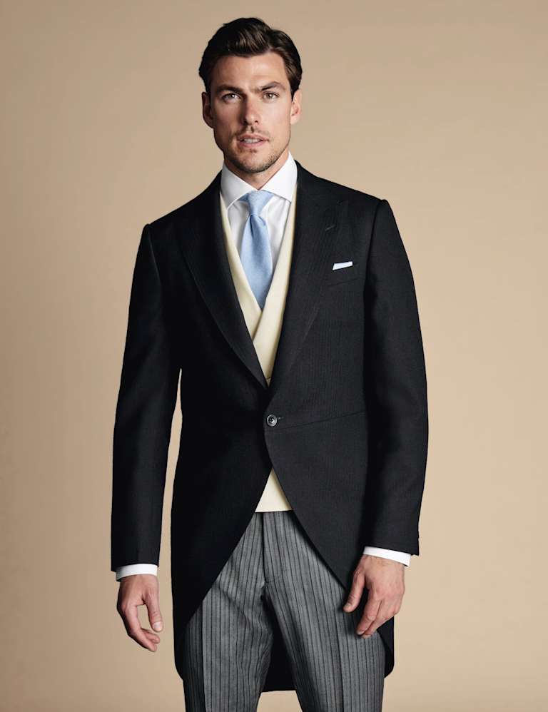 Slim Fit Herringbone Morning Suit 1 of 6