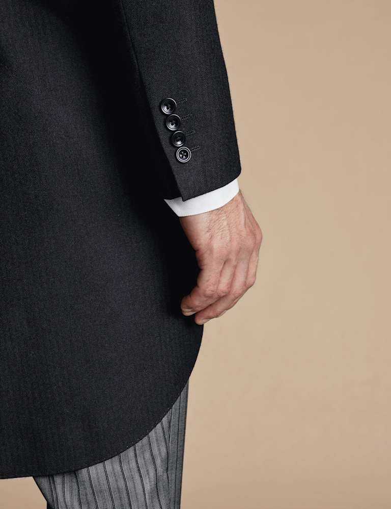 Slim Fit Herringbone Morning Suit 3 of 6