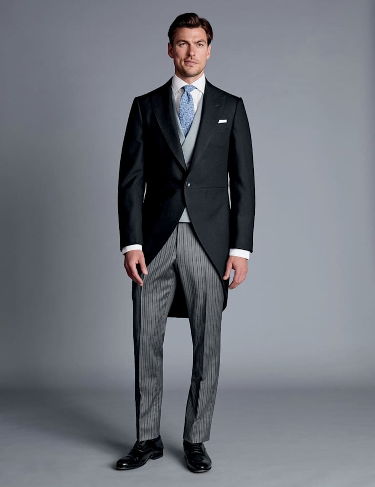 Slim Fit Herringbone Morning Suit 4 of 6