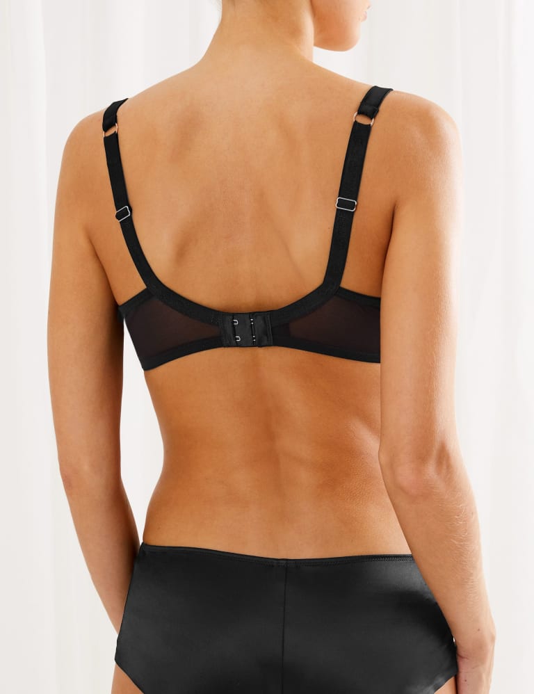 Silk & Lace Underwired Set with Full Cup Bra A-E 4 of 6