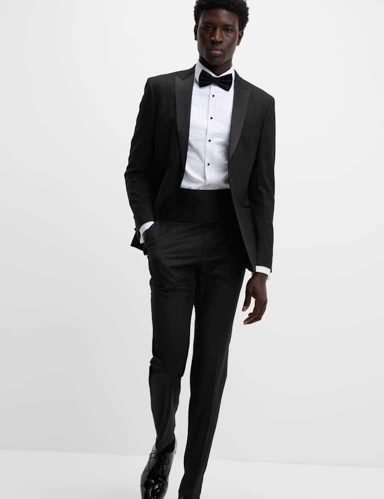 2 Piece Skinny Fit Stretch Tuxedo Suit 1 of 6