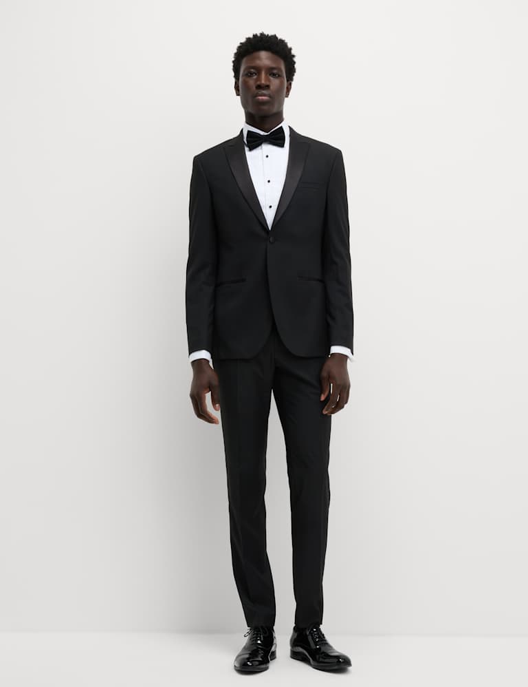 2 Piece Skinny Fit Stretch Tuxedo Suit 5 of 6