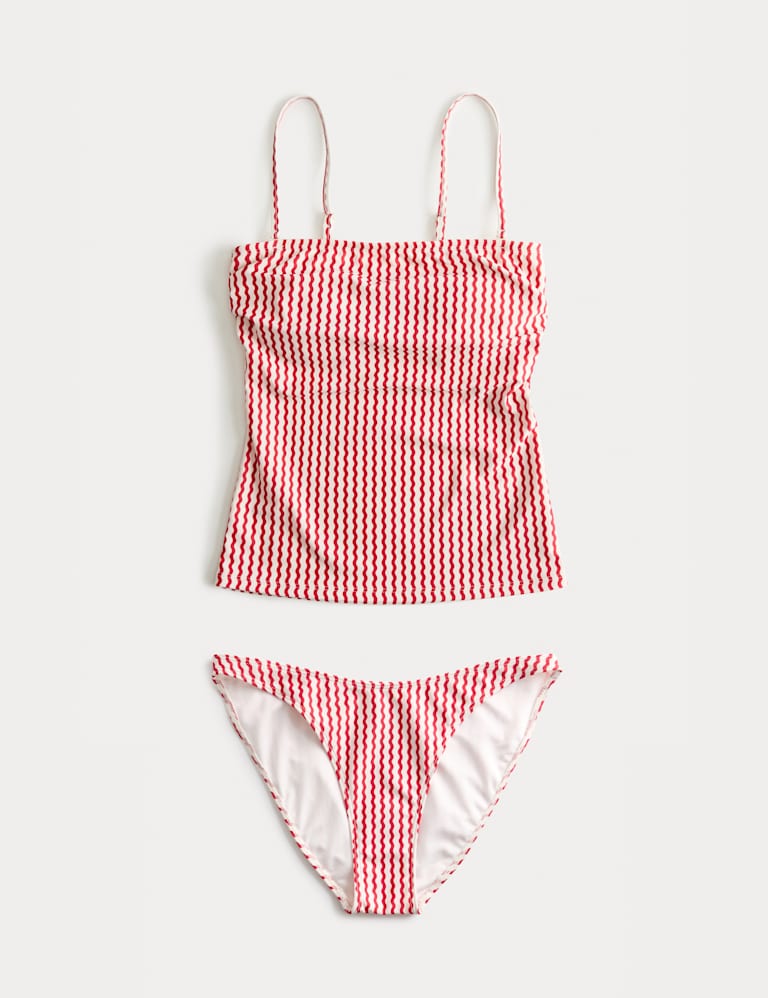 Printed Bandeau Tankini Set 2 of 6