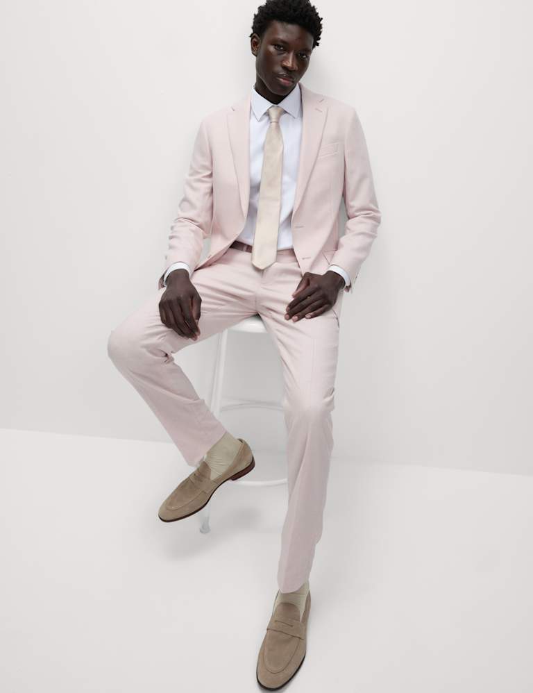 2 Piece Tailored Fit Wool Rich Tweed Suit 5 of 6