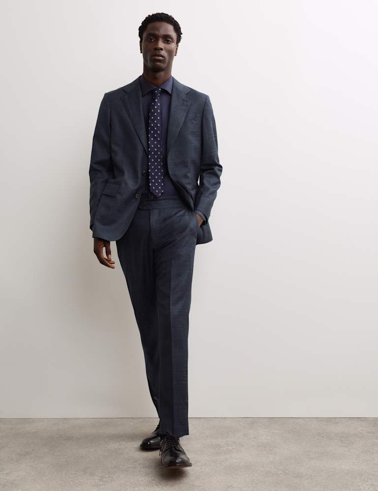 2 Piece Tailored Fit Wool Rich Suit 1 of 6