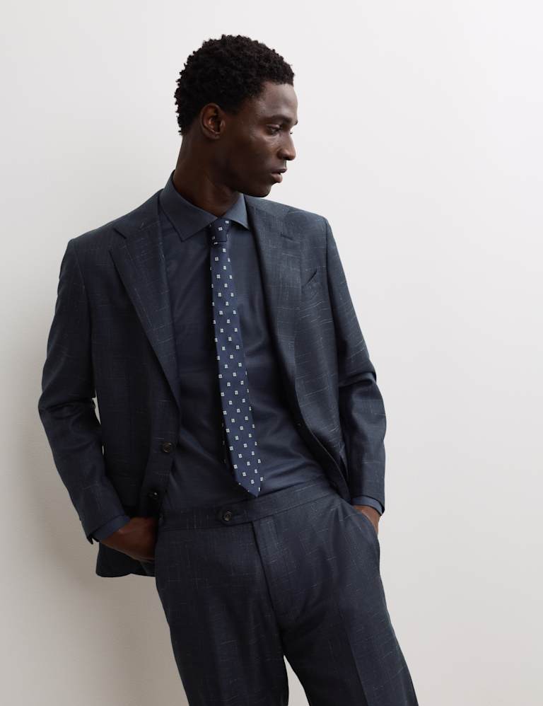 2 Piece Tailored Fit Wool Rich Suit 2 of 6