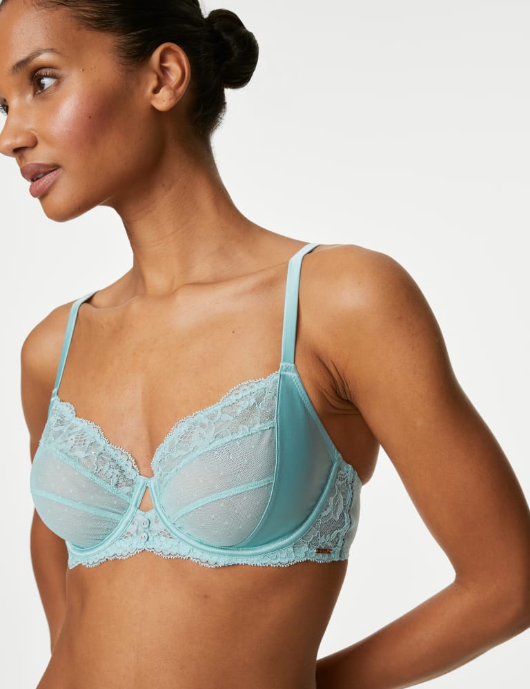 Aster Sparkle Lace Wired Balcony Bra Sets A-E 3 of 6