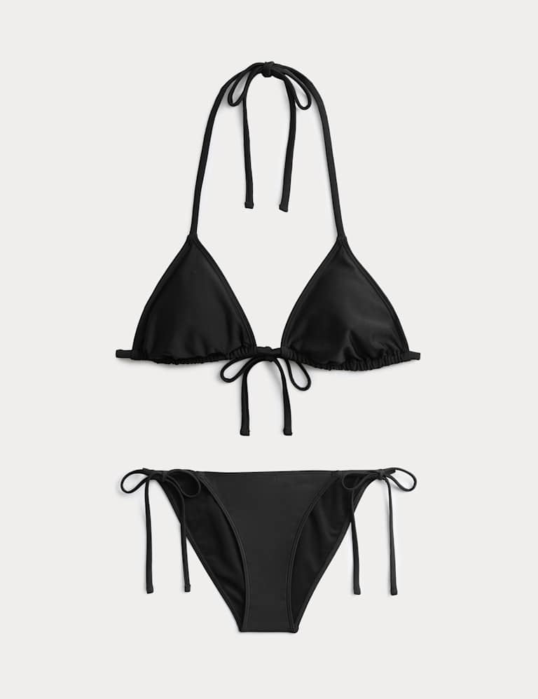 Padded Halterneck Triangle Bikini Set 2 of 6