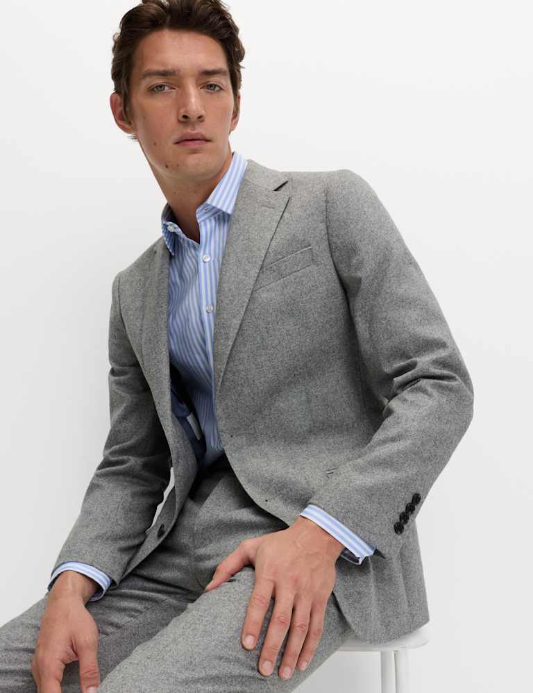Tailored Fit Wool Rich Tweed Suit 2 of 6