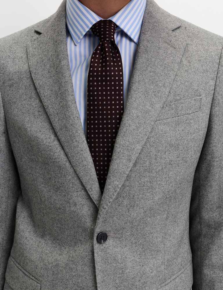 2 Piece Tailored Fit Wool Rich Tweed Suit 6 of 6
