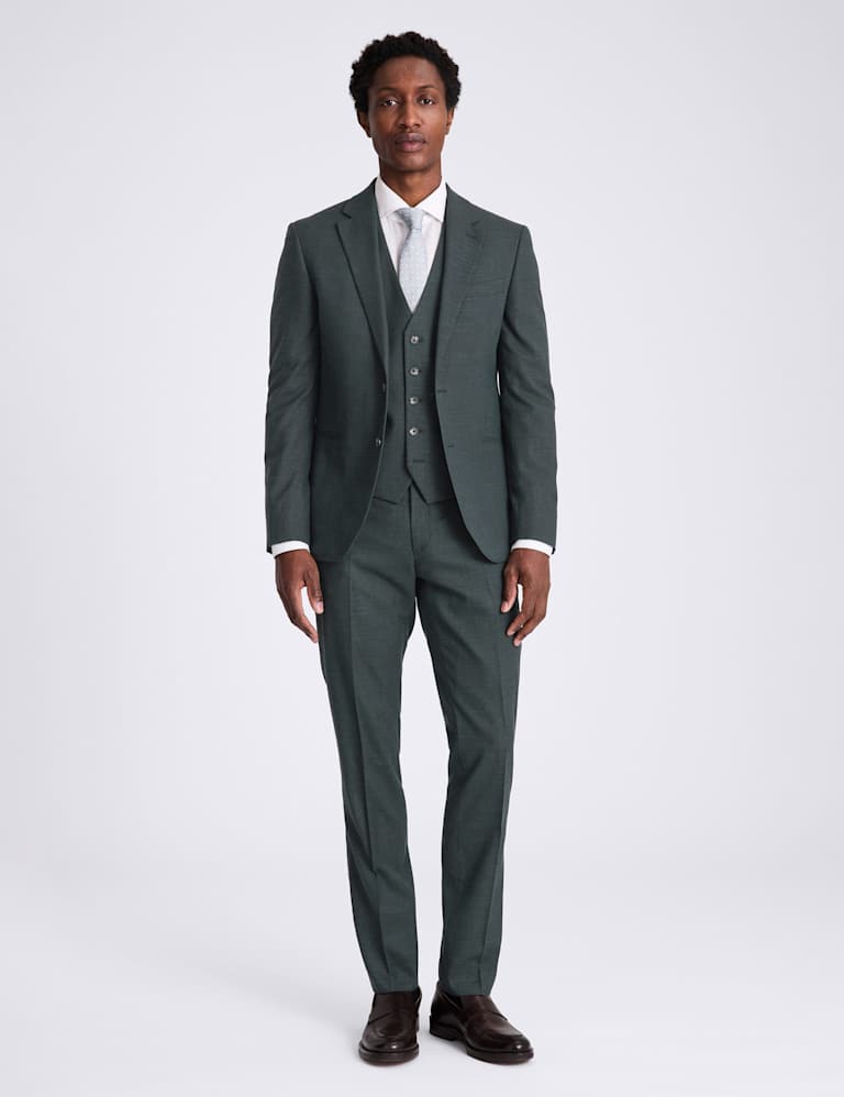 3 Piece Slim Fit Puppytooth Suit 6 of 6