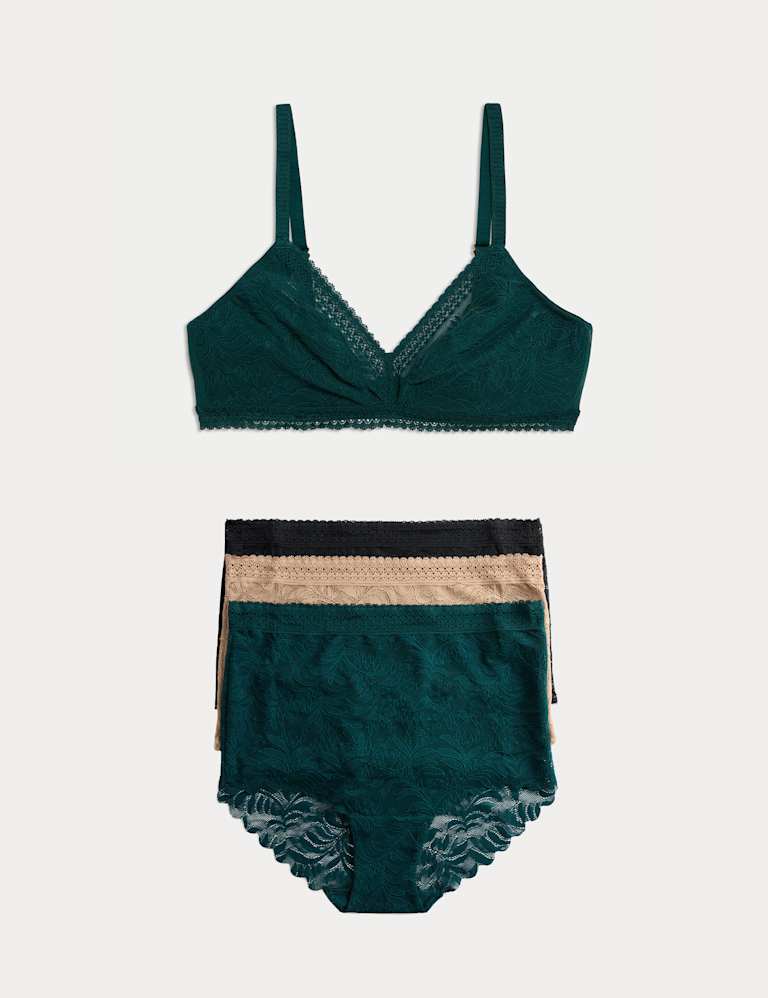 Flexifit™ Lace Non-Wired Full Cup Bra Set A-E 2 of 6