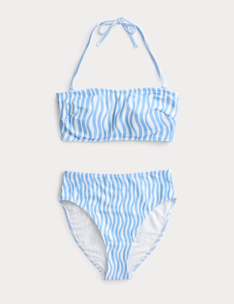 Printed Bandeau Bikini Set 2 of 6