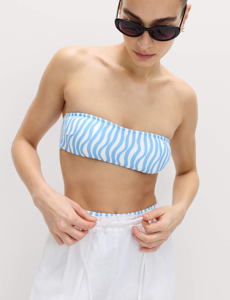 Printed Bandeau Bikini Set 3 of 6