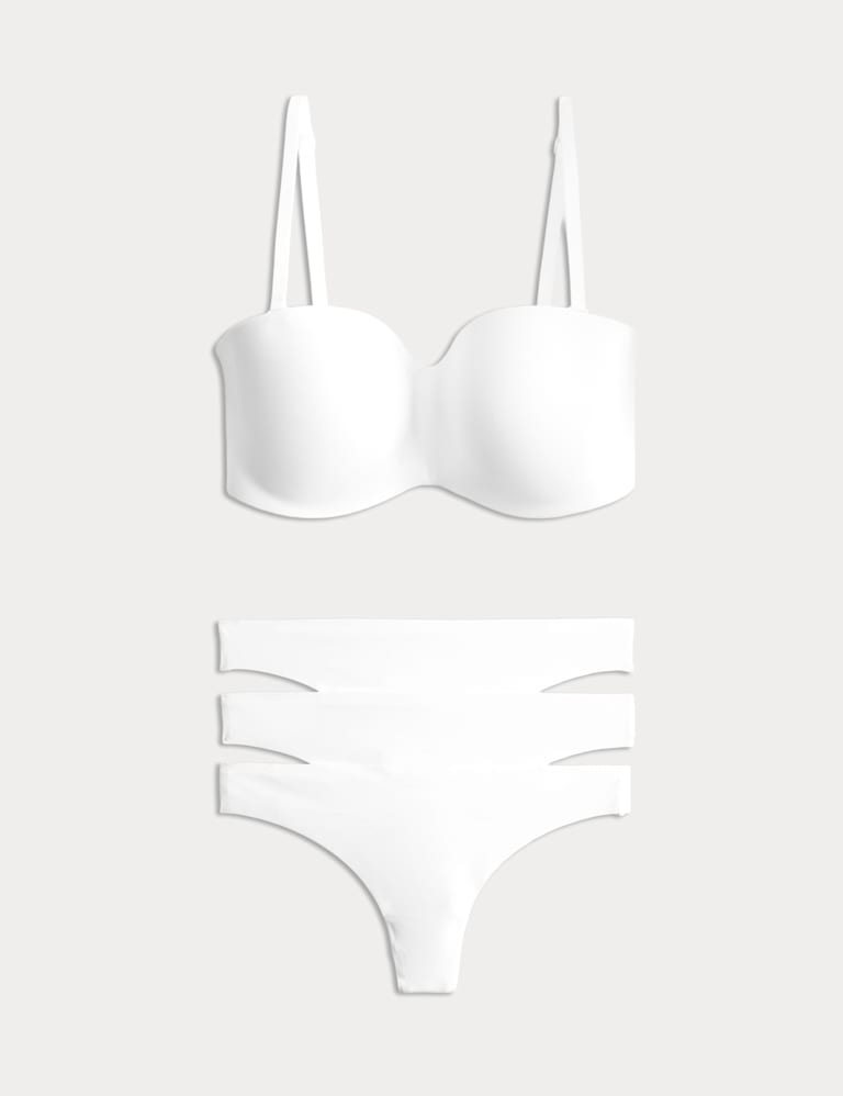 Body Invisibles Non Wired Strapless Bra Set A-E 2 of 6