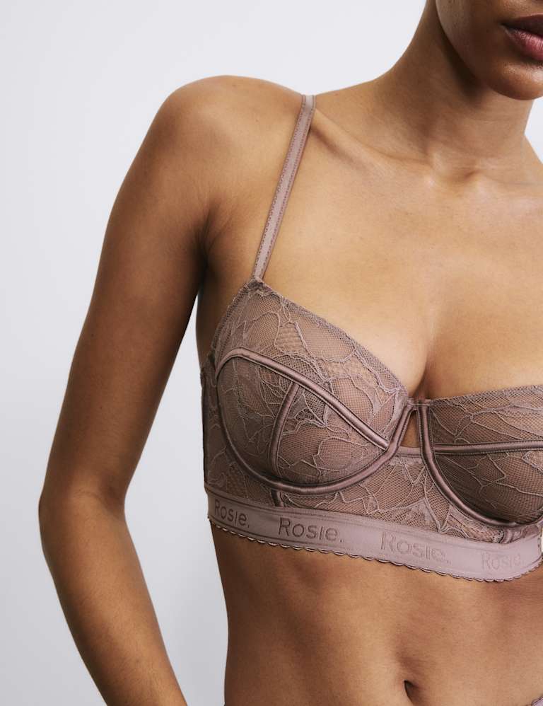 Lacewear Wired Longline Balcony Bra Set A-E 3 of 6