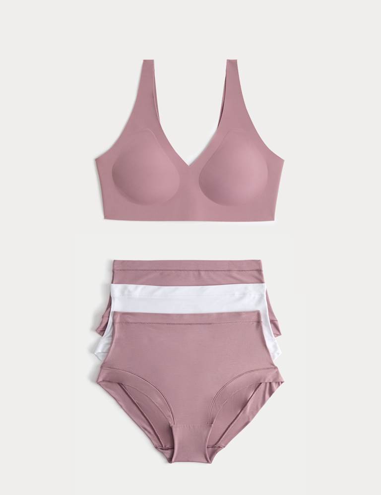Body Invisibles Non Wired Crop Top Set A-E 2 of 6