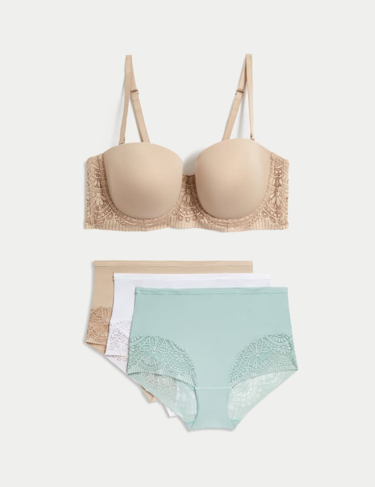 Body Soft™ Wired Strapless Bra Set A-E 2 of 8