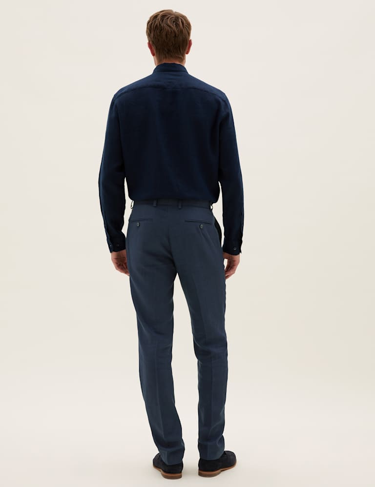 Tailored Fit Italian Linen Miracle™ 3 Piece Suit 6 of 8