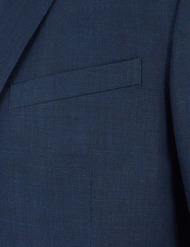 Tailored Fit Italian Linen Miracle™ 3 Piece Suit 8 of 8