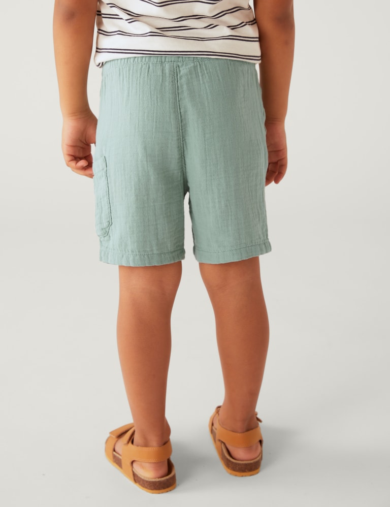Pure Cotton Shirt T-Shirt and Shorts (2-8 Yrs) 5 of 5