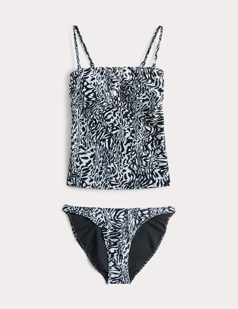 Printed Bandeau Tankini Set 2 of 6