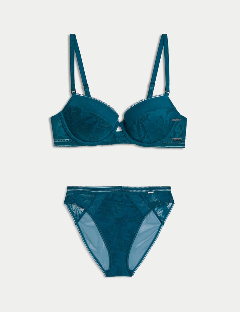 Valencia Lace Wired Balcony Bra Set A-E 2 of 6