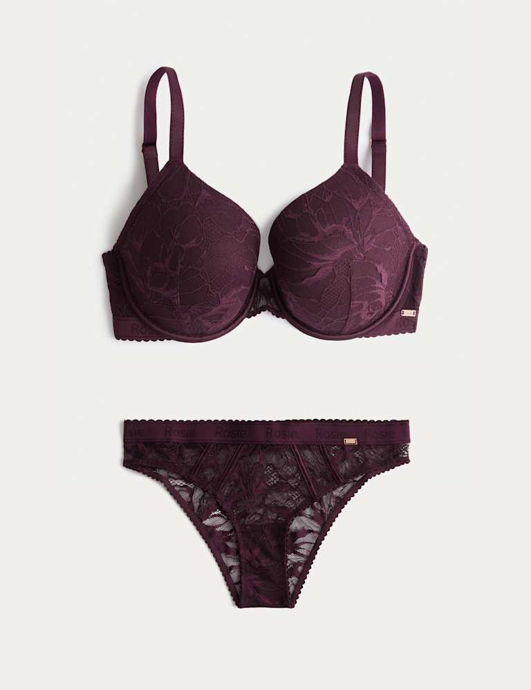 LaceWear Wired Plunge Bra Set F-H 2 of 6