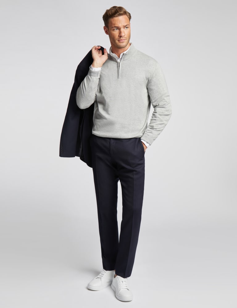 Slim Fit Wool Rich Textured Jacket Suit 6 of 6
