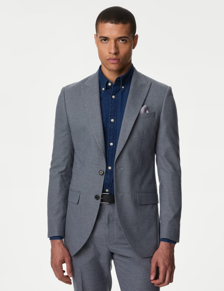 Slim Fit Puppytooth Stretch Suit 2 of 7