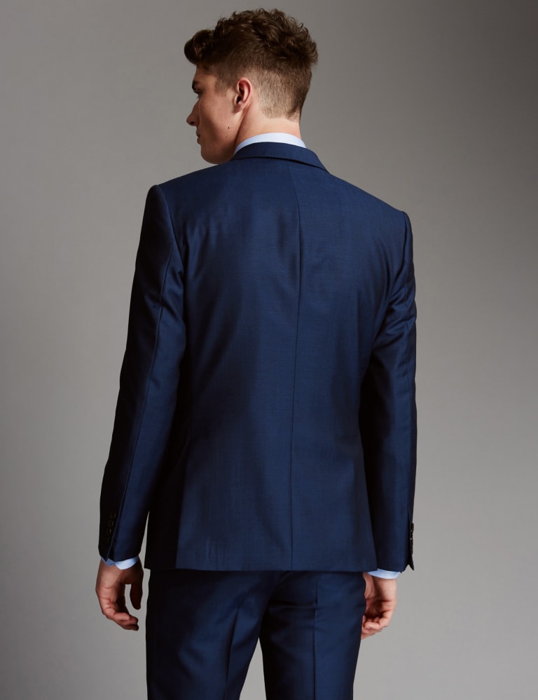 Blue Tailored Fit Wool Suit 5 of 9