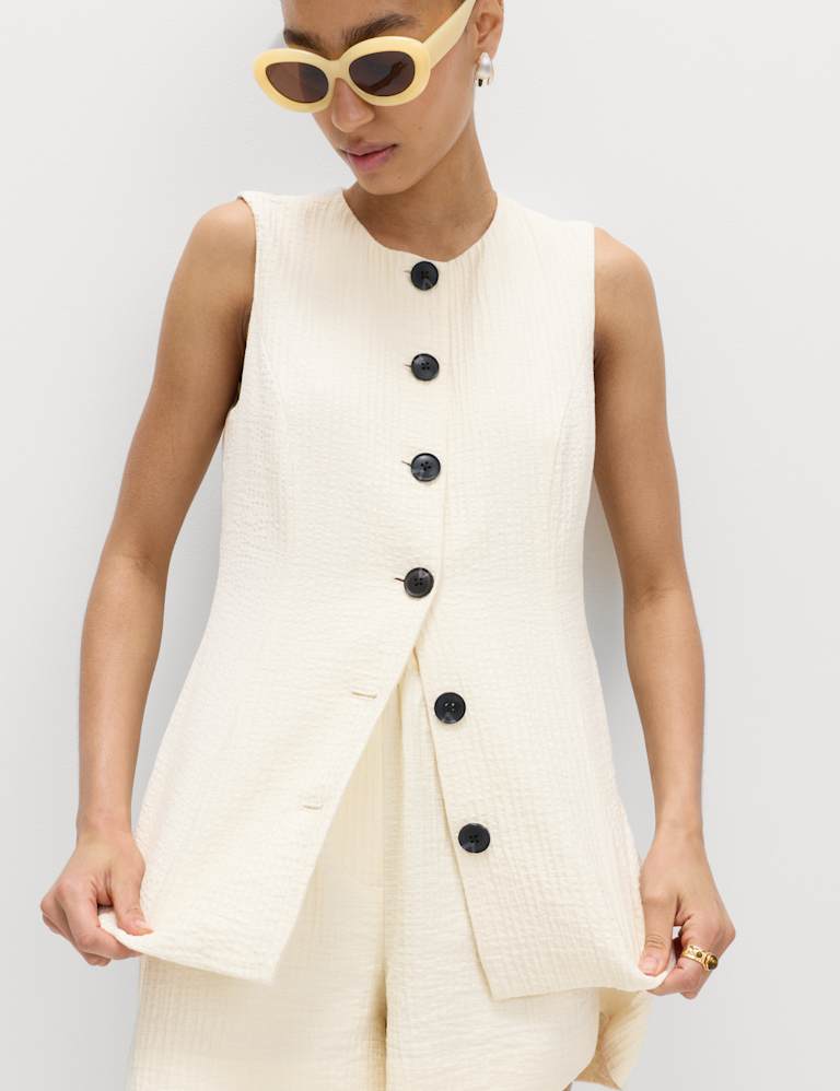 Textured Waistcoat & Short Set 3 of 6