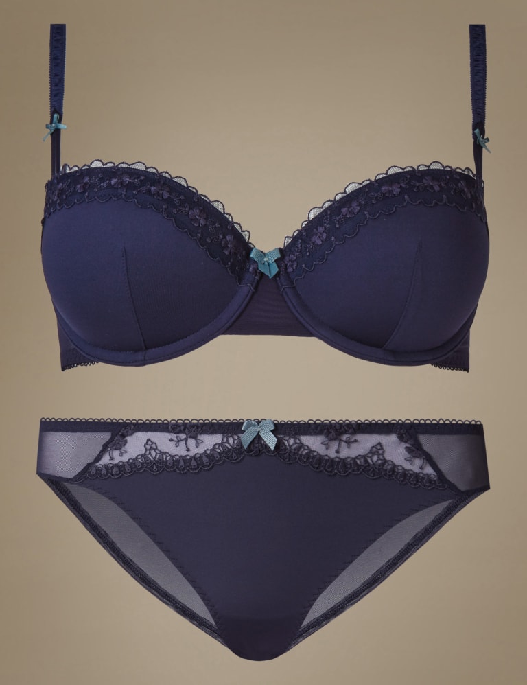 2 Pack Embroidered Set with Padded Push-Up A-E 3 of 7