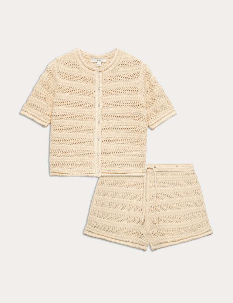 Cardigan & Shorts Set 2 of 6
