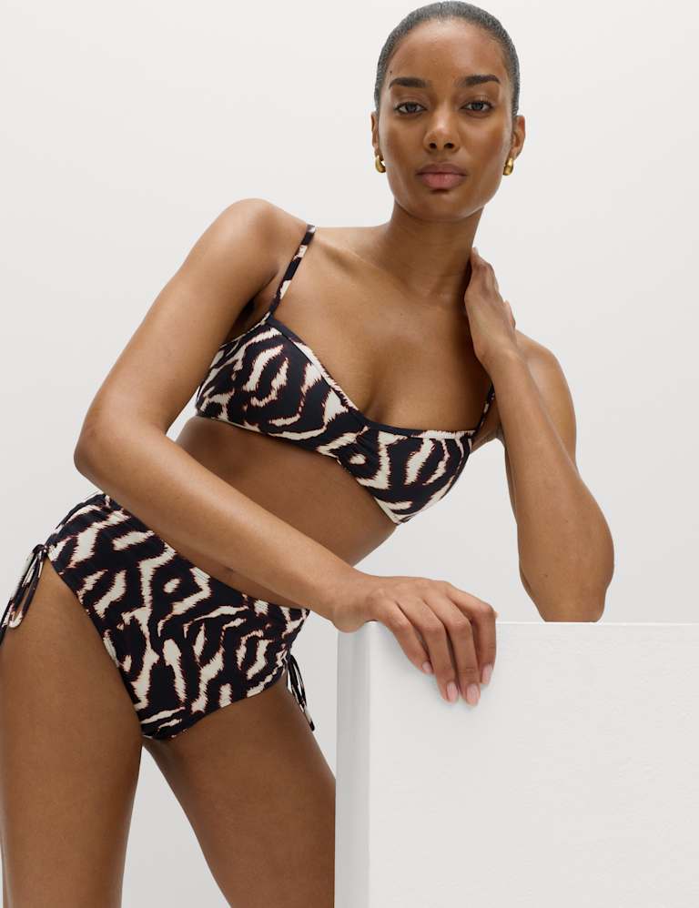 Printed Plunge Bikini Set 3 of 6