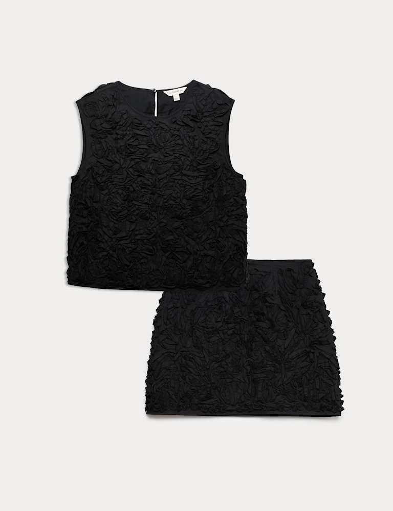 Textured Top & Skirt Set 2 of 6