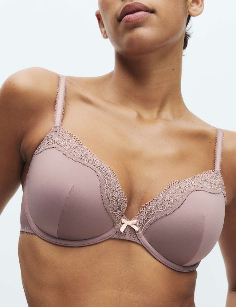 Jasmine Lace Wired Demi Cup Bra Set A-E 3 of 6