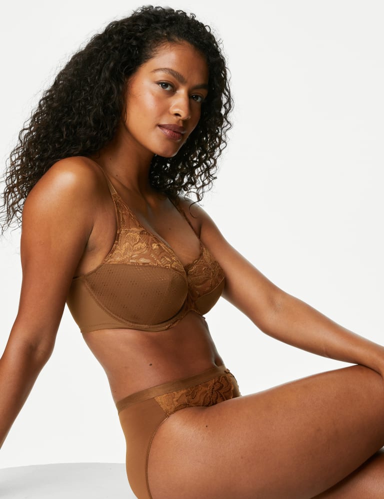 Wild Blooms Wired Full Cup Bra Set  F-J 1 of 1