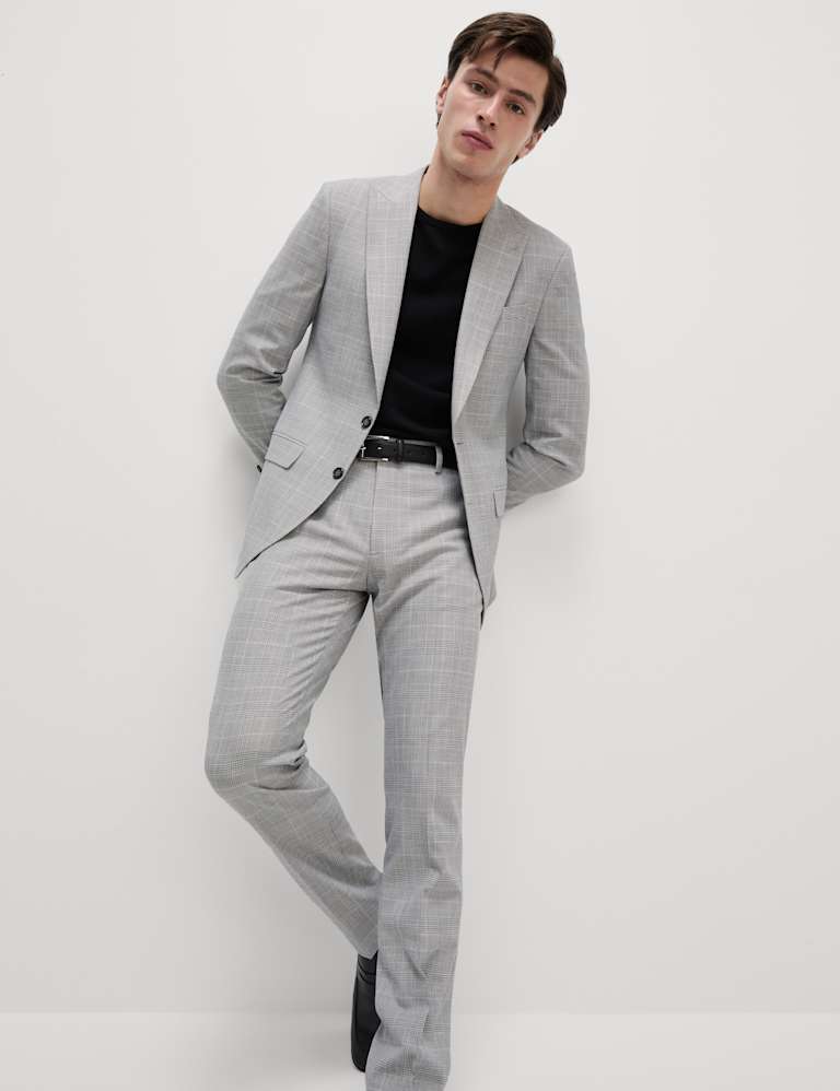 Slim Fit Prince of Wales Check Suit 4 of 5