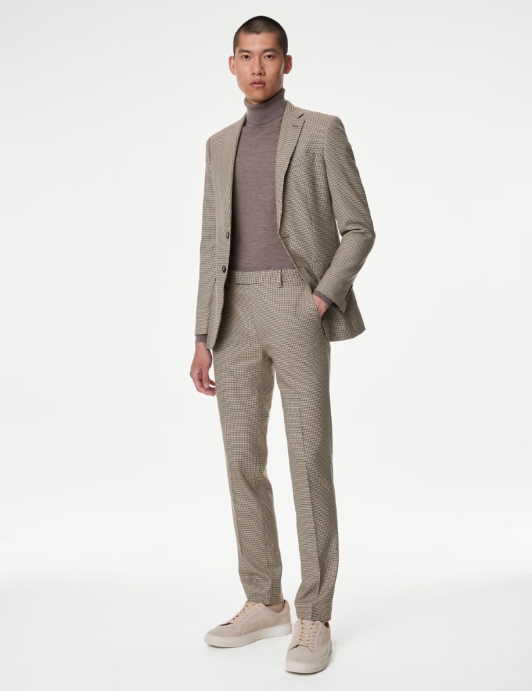 Slim Fit Puppytooth Stretch Suit 4 of 5